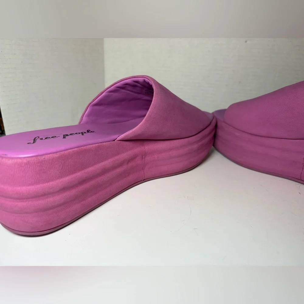 Free People Harbor Flatform Sandals Fuchsia Flirt Platform Purple 11 / 41